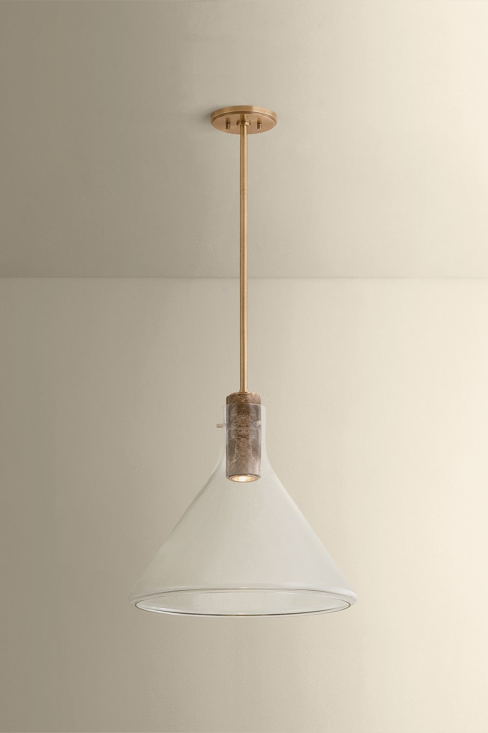 Hudson Valley - 1619-PBR - One Light Pendant - West Hill - Patina Brass
