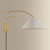 Hudson Valley - 2351-AGB - One Light Wall Sconce - Sylva - Aged Brass
