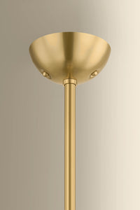 Hudson Valley - 2413-AGB - One Light Pendant - Bleecker - Aged Brass