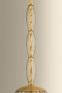 Hudson Valley - 2417-AGB - One Light Pendant - Bleecker - Aged Brass