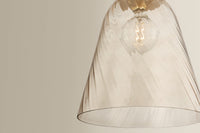 Hudson Valley - 2417-AGB - One Light Pendant - Bleecker - Aged Brass