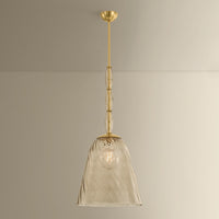 Hudson Valley - 2417-AGB - One Light Pendant - Bleecker - Aged Brass