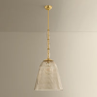 Hudson Valley - 2417-AGB - One Light Pendant - Bleecker - Aged Brass