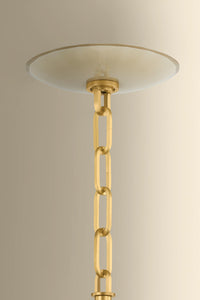 Hudson Valley - 3109-AGB - One Light Pendant - Nevins - Aged Brass