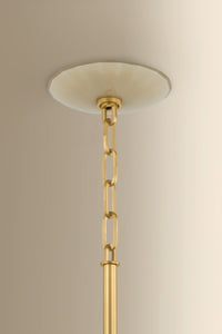 Hudson Valley - 3113-AGB - One Light Pendant - Nevins - Aged Brass