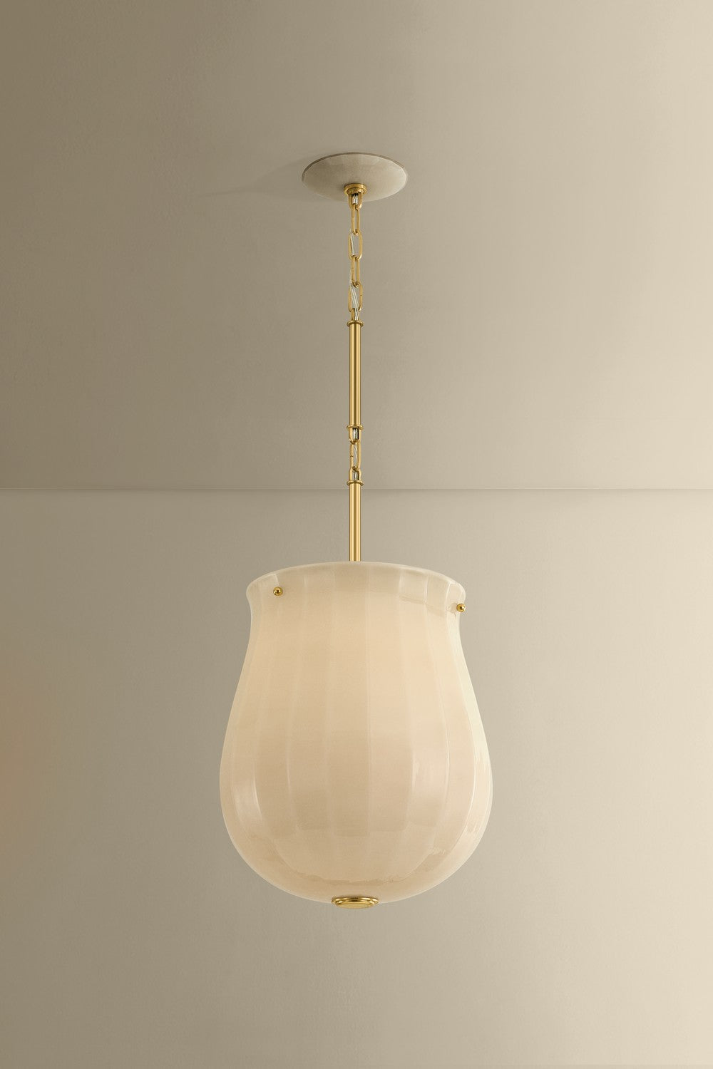 Hudson Valley - 3113-AGB - One Light Pendant - Nevins - Aged Brass