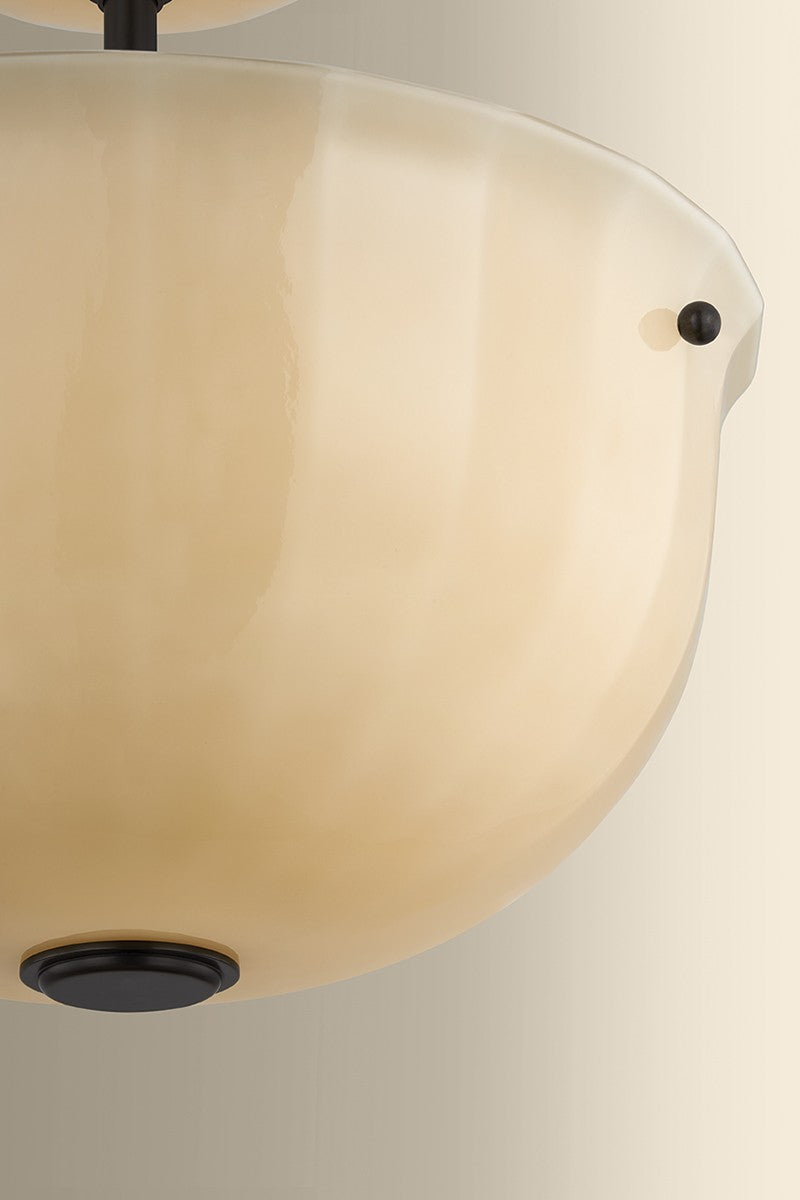 Hudson Valley - 3115-DB - One Light Semi Flush Mount - Nevins - Distressed Bronze
