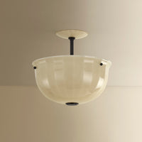 Hudson Valley - 3115-DB - One Light Semi Flush Mount - Nevins - Distressed Bronze