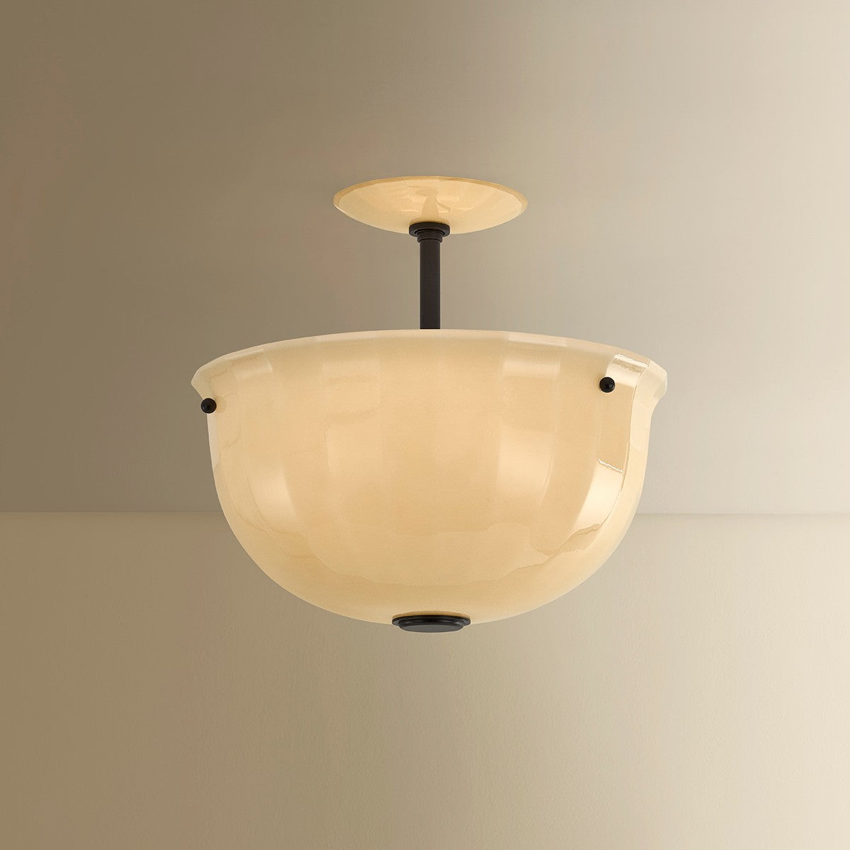 Hudson Valley - 3115-DB - One Light Semi Flush Mount - Nevins - Distressed Bronze