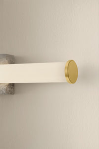 Hudson Valley - 3431-AGB - LED Wall Sconce - Stony Point - Aged Brass