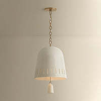 Hudson Valley - 3617-PBR/CIC - One Light Pendant - Omi - Patina Brass
