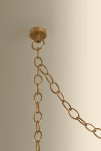 Hudson Valley - 3635-PBR/CIC - Three Light Chandelier - Omi - Patina Brass