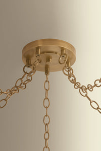 Hudson Valley - 3650-PBR/CIC - Five Light Chandelier - Omi - Patina Brass