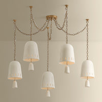 Hudson Valley - 3650-PBR/CIC - Five Light Chandelier - Omi - Patina Brass