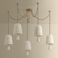 Hudson Valley - 3650-PBR/CIC - Five Light Chandelier - Omi - Patina Brass