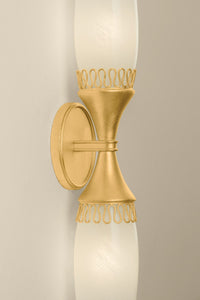 Hudson Valley - 3942-VGL - Two Light Wall Sconce - Pennebrook - Vintage Gold Leaf