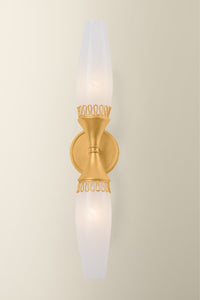 Hudson Valley - 3942-VGL - Two Light Wall Sconce - Pennebrook - Vintage Gold Leaf