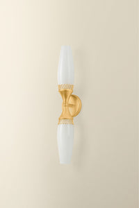 Hudson Valley - 3942-VGL - Two Light Wall Sconce - Pennebrook - Vintage Gold Leaf