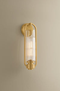 Hudson Valley - 4161-AGB - One Light Wall Sconce - Binnewater - Aged Brass