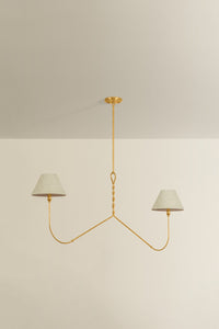 Hudson Valley - 4560-VGL - Two Light Linear - Dekalb - Vintage Gold Leaf