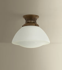Hudson Valley - 4913-HB - One Light Flush Mount - Bruceville - Historic Bronze