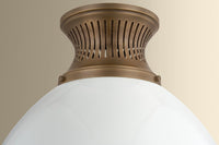 Hudson Valley - 4917-HB - One Light Flush Mount - Bruceville - Historic Bronze