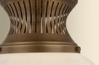 Hudson Valley - 4917-HB - One Light Flush Mount - Bruceville - Historic Bronze