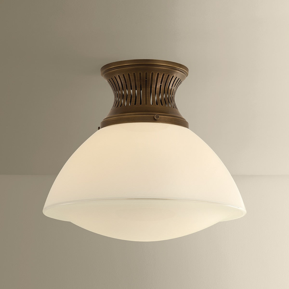 Hudson Valley - 4917-HB - One Light Flush Mount - Bruceville - Historic Bronze