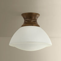 Hudson Valley - 4917-HB - One Light Flush Mount - Bruceville - Historic Bronze