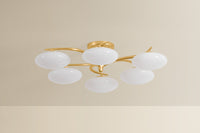 Hudson Valley - 5006-VGL - LED Semi Flush Mount - Bayberry - Vintage Gold Leaf