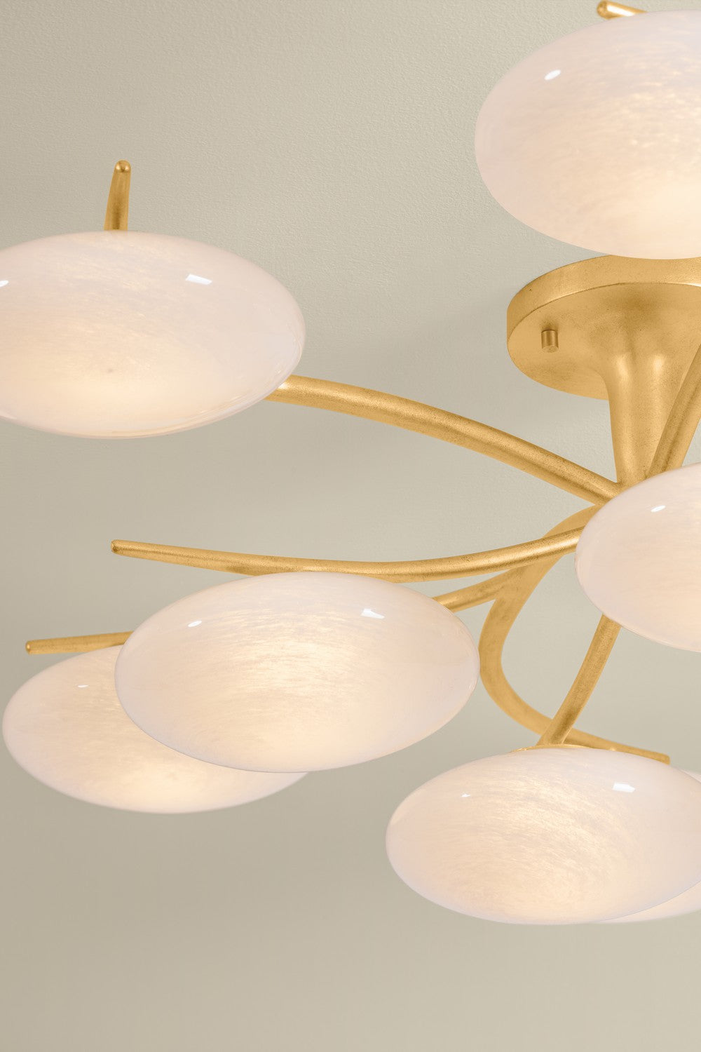 Hudson Valley - 5013-VGL - LED Semi Flush Mount - Bayberry - Vintage Gold Leaf