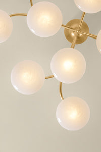 Hudson Valley - 5013-VGL - LED Semi Flush Mount - Bayberry - Vintage Gold Leaf