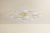 Hudson Valley - 5013-VGL - LED Semi Flush Mount - Bayberry - Vintage Gold Leaf