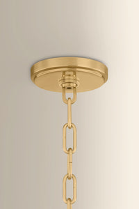 Hudson Valley - 5314-AGB/CCP - One Light Pendant - Southfields - Aged Brass