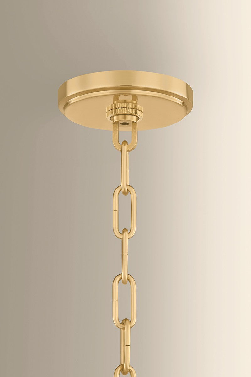 Hudson Valley - 5317-AGB/CCP - One Light Pendant - Southfields - Aged Brass