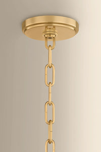 Hudson Valley - 5322-AGB/CCP - One Light Pendant - Southfields - Aged Brass
