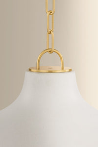 Hudson Valley - 5322-AGB/CCP - One Light Pendant - Southfields - Aged Brass