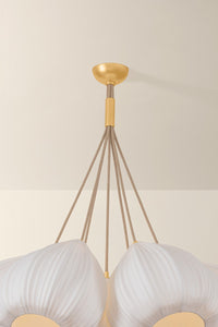 Hudson Valley - 6540-VGL - Seven Light Chandelier - Livonia - Vintage Gold Leaf