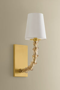 Hudson Valley - 6841-AGB - One Light Wall Sconce - Calumet - Aged Brass