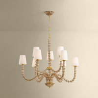 Hudson Valley - 6849-AGB - Nine Light Chandelier - Calumet - Aged Brass