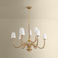 Hudson Valley - 6849-AGB - Nine Light Chandelier - Calumet - Aged Brass