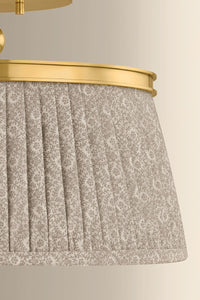 Hudson Valley - 8517-AGB - Two Light Semi Flush Mount - Valeria - Aged Brass