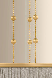 Hudson Valley - 8528-AGB - Three Light Pendant - Valeria - Aged Brass