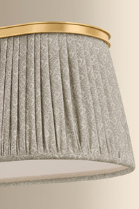 Hudson Valley - 8549-AGB - Three Light Linear - Valeria - Aged Brass