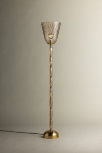 Hudson Valley - L2463-AGB - One Light Floor Lamp - Bleecker - Aged Brass