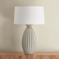 Hudson Valley - L2841-AGB/CTV - One Light Table Lamp - Box Elder - Aged Brass