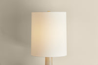 Hudson Valley - L2951-AGB/CTR - One Light Table Lamp - Plum Point - Aged Brass