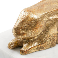 Villa & House Lapin Statue, Gold Leaf