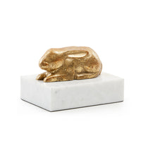 Villa & House Lapin Statue, Gold Leaf
