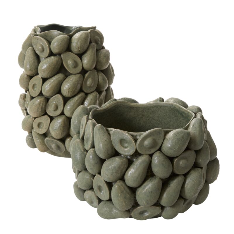 Design Shop Layered Avocado Pot 16.5"x 10.25"